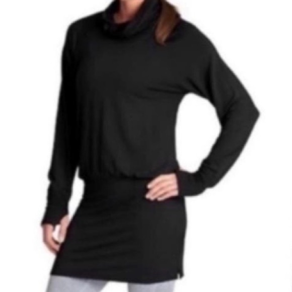 Athleta Sweaters - ATHLETA | Women's Duran Tunic Drop Waist Thumb Slits Drop Waist 964416 Black S